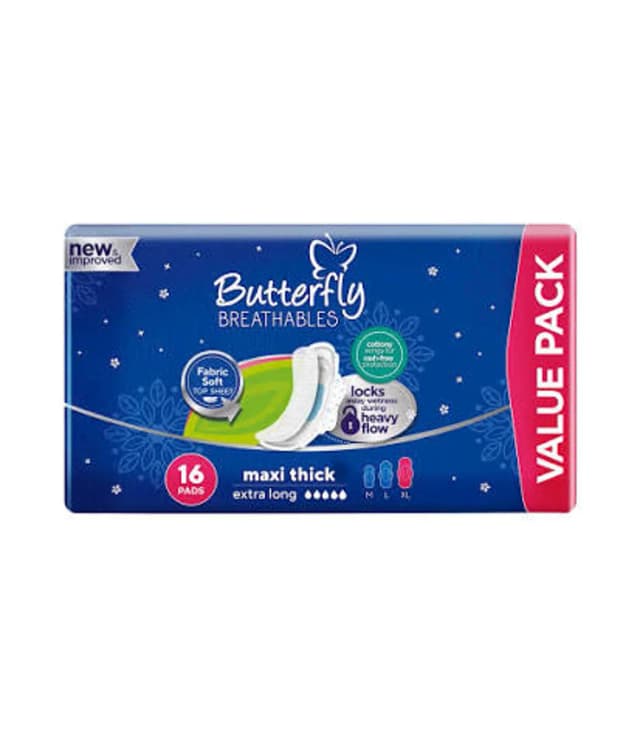 Butterfly Maxi Thick Extra Long 16 Pads