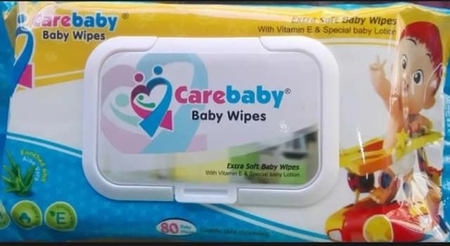 Care Baby Baby Wipes With Vitamin E & Special Baby Lotion 80pcs