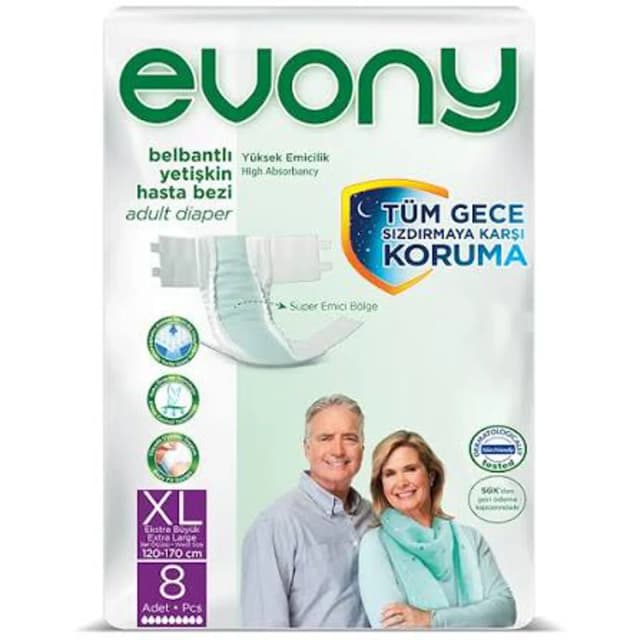 Evony Adult Diaper Extra Large 8Pcs
