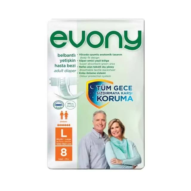 Evony Adult Diaper Large 8Pcs