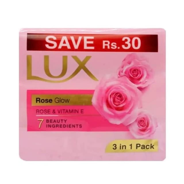 Lux Rose Glow 3 In 1 Trio 128gm
