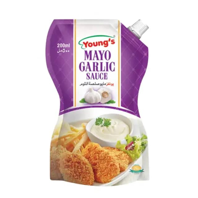 Youngs Mayo Garlic Sauce 200Ml