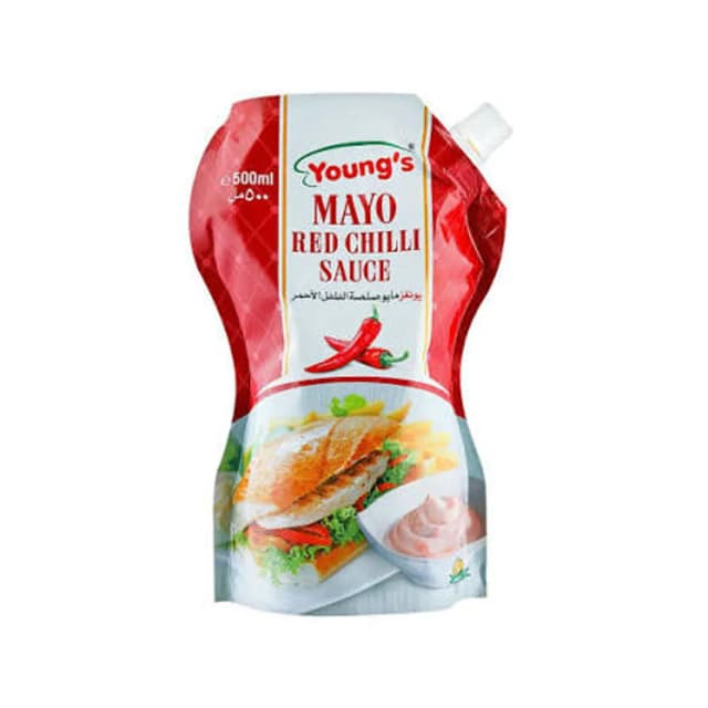 Youngs Mayo Red Chilli Sauce 500Ml