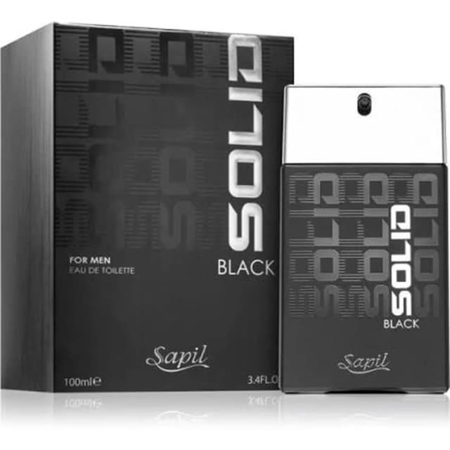 Sapil Solid Black Perfume For Men 100Ml