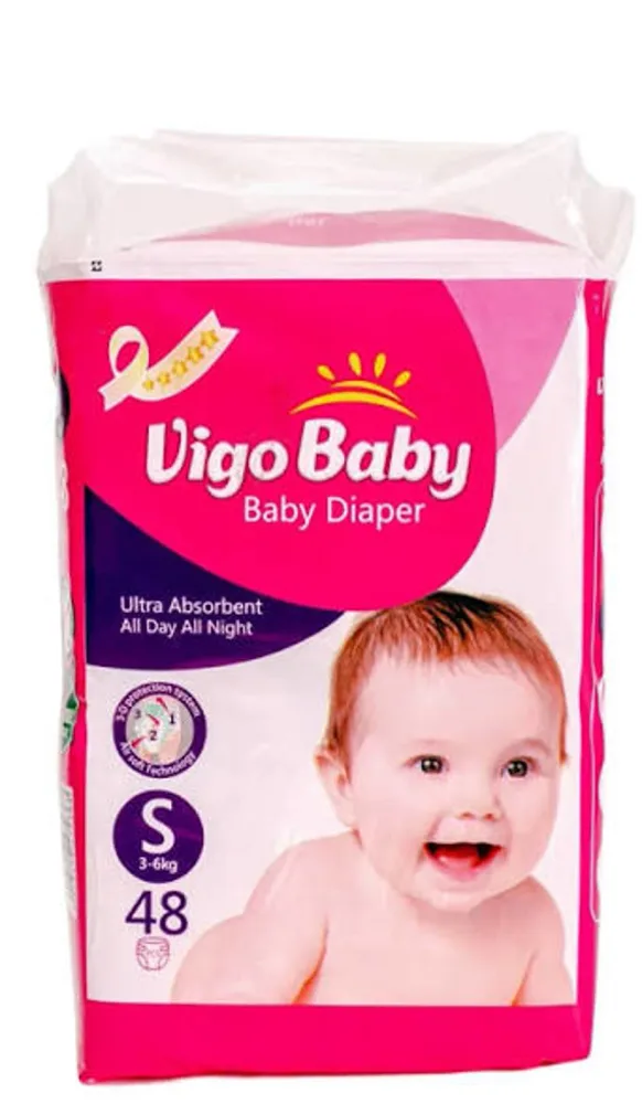 Vigo Baby Baby Diaper Economy Pack Small 48pcs