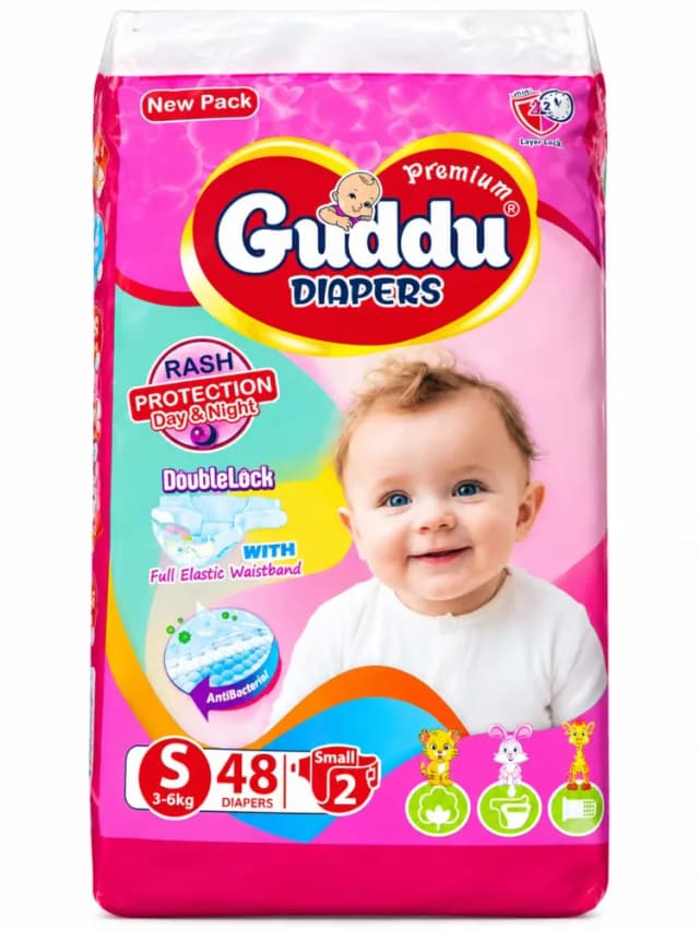 Guddu Premium Diapers Small 48pcs