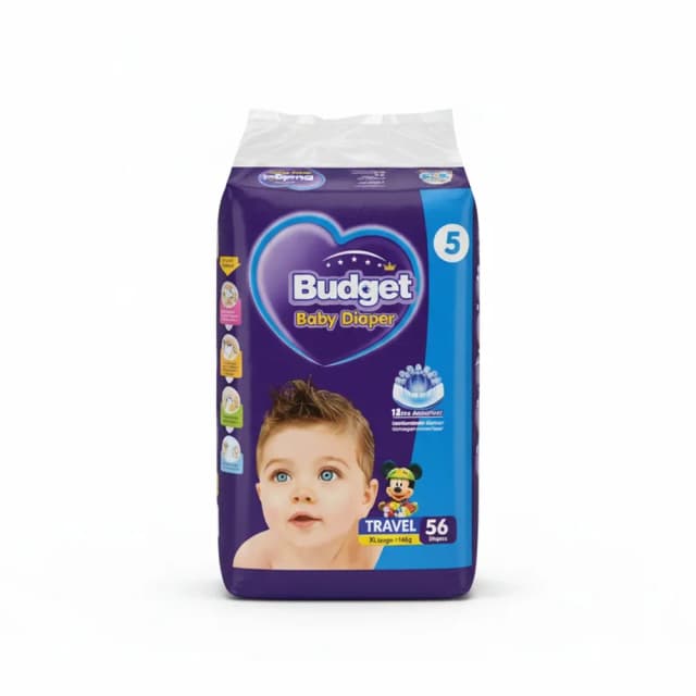 Budget Baby Diapers Mega Pack Travel XL 56pcs