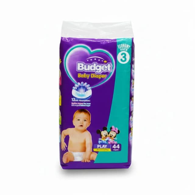 Budget Baby Diapers Economy Pack Play 44pcs