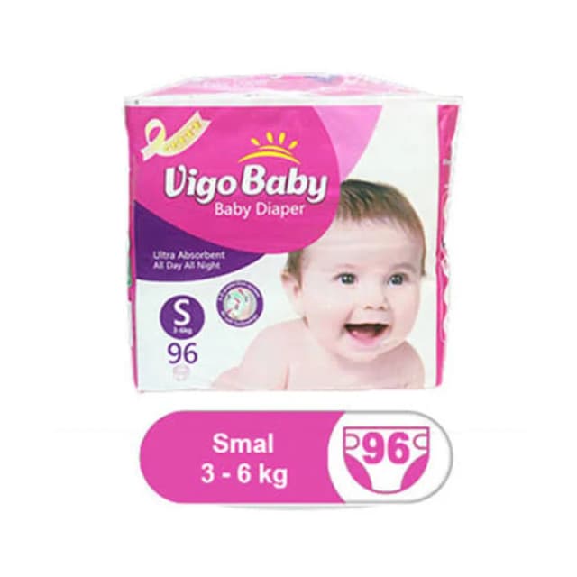 Vigo Baby Baby Diaper Mega Pack Small 96pcs